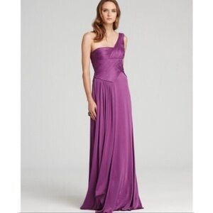 BCBGMaxAzria One Shoulder Nikita Maxi Dress Women Size XXS